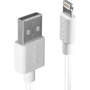 Lindy 31325 0.5m USB A Mannelijk Mannelijk Wit USB-kabel