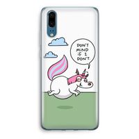 Unicorn: Huawei P20 Transparant Hoesje