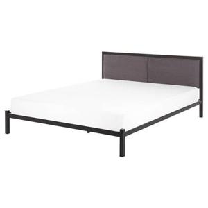 Beliani - CLAMART - Tweepersoonsbed - Zwart - 160 x 200 cm - Metaal