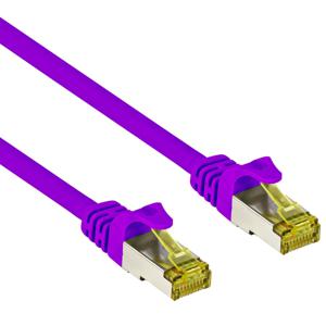 Cat 7 - S/FTP - Netwerkkabel - Patchkabel - Afgeschermd - 10 Gbps - 5 meter - Paars - Allteq