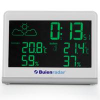 Buienradar BR-600 - Weerstation met draadloze buitensensor en groot duidelijk display - thumbnail