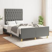 Bedframe zonder matras 120x190 cm stof donkergrijs