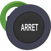 Schneider Electric ZB5FA233 ZB5FA233 Plat, Terugstelbaar (Ø) 30.5 mm Arręt Donkergrijs, Zwart 1 stuk(s)