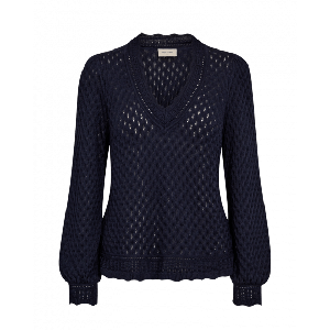 FreeQuent - Blauw | Dames | Trui | Blauw | XL | regular | Kamst mode