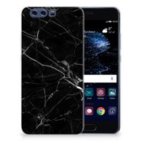 Huawei P10 Plus | TPU | Siliconen hoesje | Marmer Zwart - Origineel Cadeau Vader