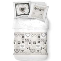 TODAY Katoenen 2-persoons bedset - 240x260 cm - Eden White Print