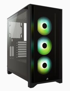 Corsair iCUE 4000X RGB Tempered Glass tower behuizing 1x USB-A | 1x USB-C | RGB | Tempered Glass