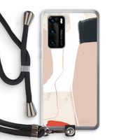 Lava: Huawei P40 Transparant Hoesje met koord