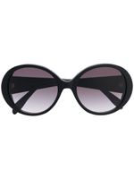 Alexander McQueen Eyewear lunettes de soleil à monture ronde oversize - Noir - thumbnail