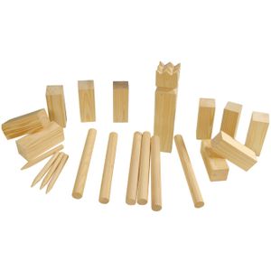 21-delig Kubb-spel set van hout    -