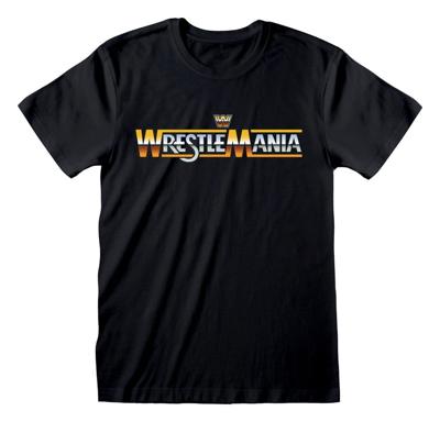 WWE T-Shirt Wrestle Mania Black Size S