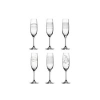 Leonardo Casella Champagne glazen met print, per 6 - thumbnail