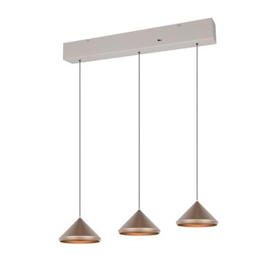 Trio 3-lichts hanglampLaguna koffie bruin - 336210365