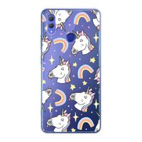 Rainbow Unicorn: Honor Note 10 Transparant Hoesje