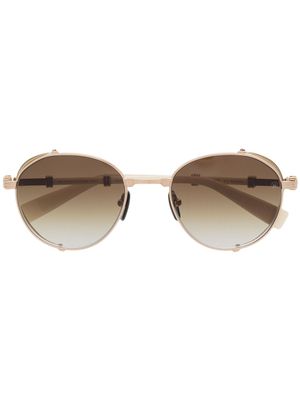 Balmain Eyewear x Akoni lunettes de soleil à verres dégradés - Or