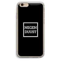 Negenduust black: iPhone 6 Plus / 6S Plus Transparant Hoesje Negenduust black: iPhone 6 Plus / 6S Plus Transparant Hoesje