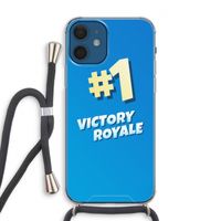 Victory Royale: iPhone 12 Transparant Hoesje met koord