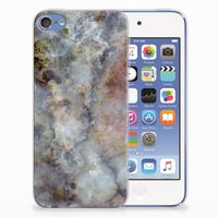 Apple iPod Touch 5 | 6 TPU Siliconen Hoesje Marmer Grijs