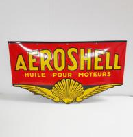 Aeroshell Emaille Bord - 59 x 34 cm