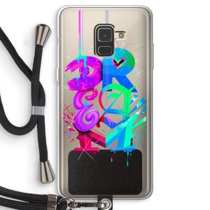 Dream: Samsung Galaxy A8 (2018) Transparant Hoesje met koord