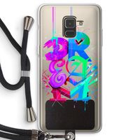 Dream: Samsung Galaxy A8 (2018) Transparant Hoesje met koord