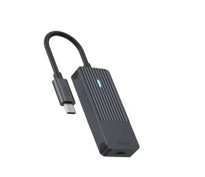 Rapoo USB-C Hub, USB-C naar USB-C, grijs USB Hub Zwart