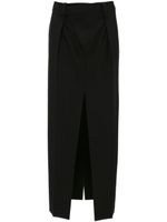 Victoria Beckham high-waisted midi skirt - Noir