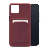 Mobilize Rubber Gelly Card Case Apple iPhone 13 Matt Bordeaux