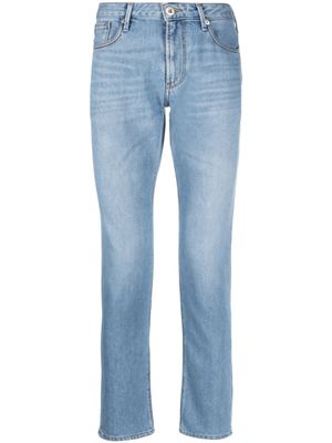Emporio Armani jean slim à effet délavé - Bleu