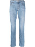 Emporio Armani jean slim à effet délavé - Bleu