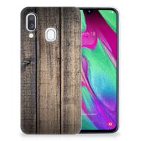 Samsung Galaxy A40 | Bumper Hoesje | Steigerhout