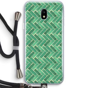 Moroccan tiles 2: Samsung Galaxy J3 (2017) Transparant Hoesje met koord