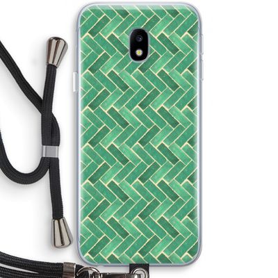 Moroccan tiles 2: Samsung Galaxy J3 (2017) Transparant Hoesje met koord