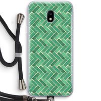 Moroccan tiles 2: Samsung Galaxy J3 (2017) Transparant Hoesje met koord