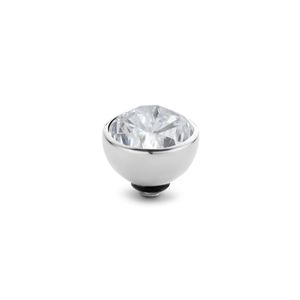 Melano Twisted Basic CZ Steentje Crystal Zilver | 8 mm