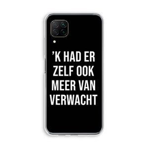 Meer verwacht - Zwart: Huawei P40 Lite Transparant Hoesje