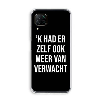 Meer verwacht - Zwart: Huawei P40 Lite Transparant Hoesje