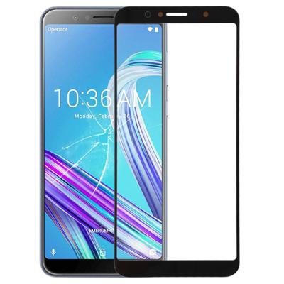 Voorkant scherm buitenste glazen lens voor ASUS Zenfone Max Pro (M1) ZB601KL/ZB602KL X00TD (zwart)