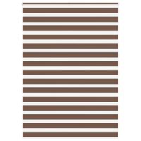 VidaXL Zebra rolgordijn 165x230 cm stofbreedte 160,9cm polyester bruin