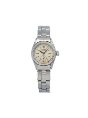 Rolex montre Oyster Perpetual 24 mm pre-owned - Tons neutres