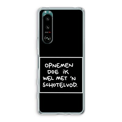 Schotelvod: Sony Xperia 5 III Transparant Hoesje