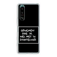 Schotelvod: Sony Xperia 5 III Transparant Hoesje
