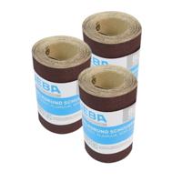 Schuurpapier - P80 - grof - 3x rol - 110 mm x 4,5 meter