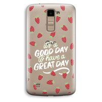 Don't forget to have a great day: LG K10 (2016) Transparant Hoesje