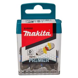Makita Slagschroefbits PZ2x25mm (15 stuks) XTT Impact Premier - E-03252