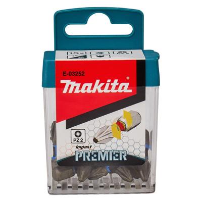 Makita Slagschroefbits PZ2x25mm (15 stuks) XTT Impact Premier - E-03252