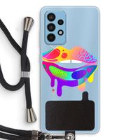 Lip Palette: Samsung Galaxy A52 Transparant Hoesje met koord