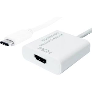 Value 12.99.3210 USB-C-displaykabel USB-C / HDMI Adapterkabel USB-C stekker, HDMI-A-bus 0.10 m Wit 4K UHD