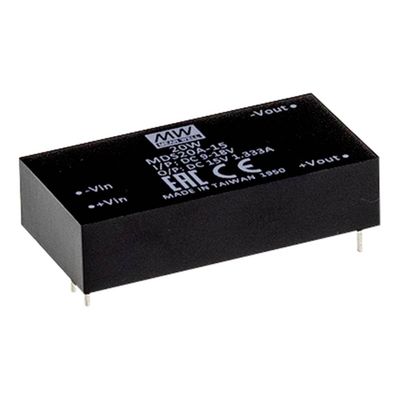 MEAN WELL MDS20B-12 DC/DC-converter 24 V 12 V 1.67 A 20 W Aantal uitgangen: 1 x Inhoud 1 stuk(s)