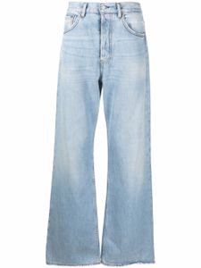 Acne Studios jean droit à effet usé - Bleu